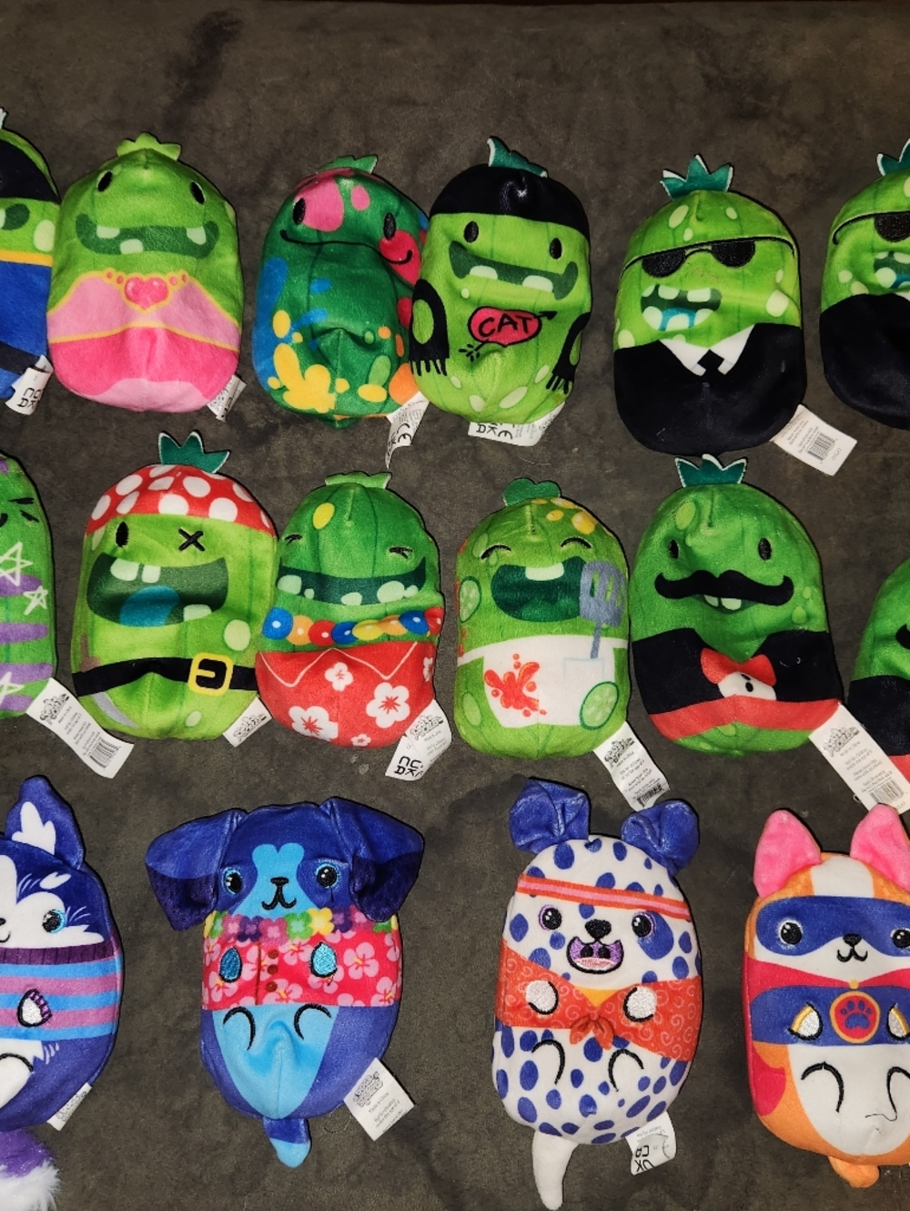 Lot 3 Cats Vs Pickles - Cute Character Stuffed Plush